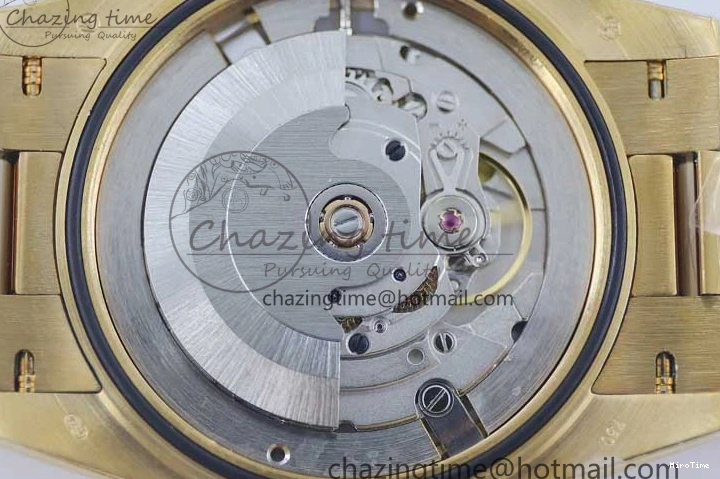 MiroTime 0121 Day Date 40mm YG 904L Steel TWF 1:1 Best Edition White Dial on YG Bracelet A FreshLook 2368